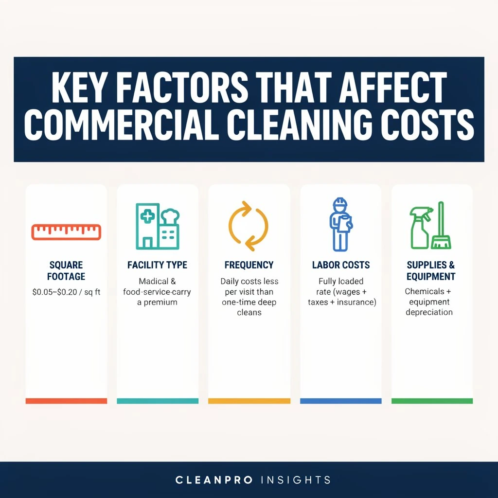 Key Factors That Affect Commercial Cleaning Costs