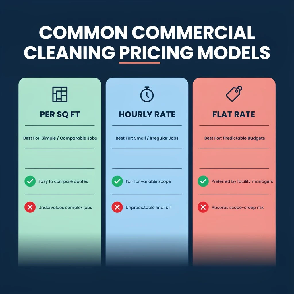 Common Commercial Cleaning Pricing Models