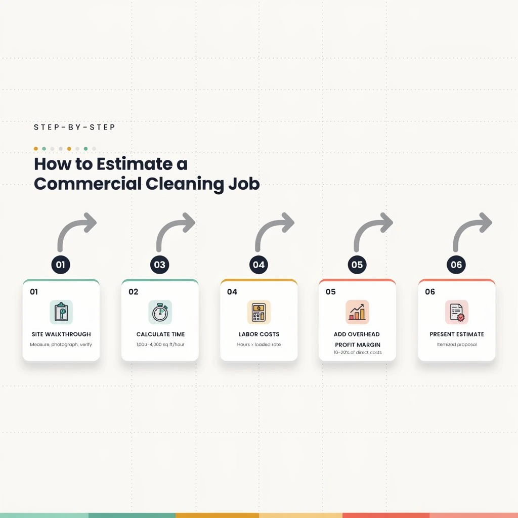 Step-by-Step: How to Estimate a Commercial Cleaning Job